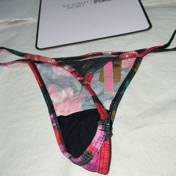 PINK Victoria’s Secret Cotton V-STRING THONG Panty XL - Picture 10 of 13